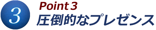 Point3 圧倒的なプレゼンス